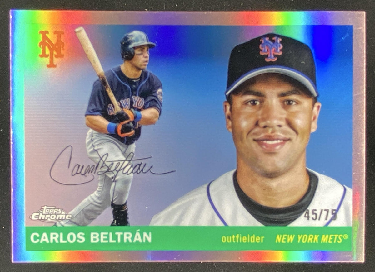 2025 Topps Chrome Platinum Anniversary Carlos Beltran trading card