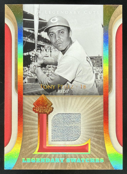 2004 SP Legendary Cuts Legendary Swatches Tony Perez trading card