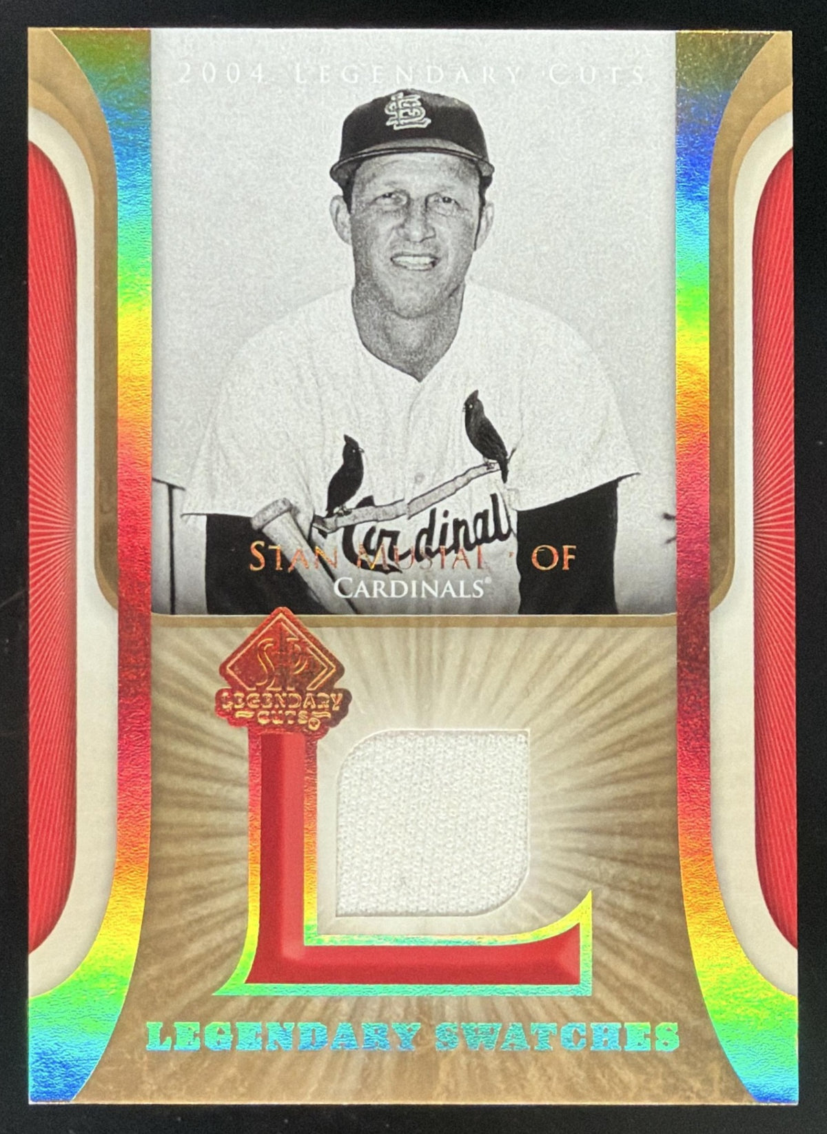 2004 SP Legendary Cuts Legendary Swatches Stan Musial trading card