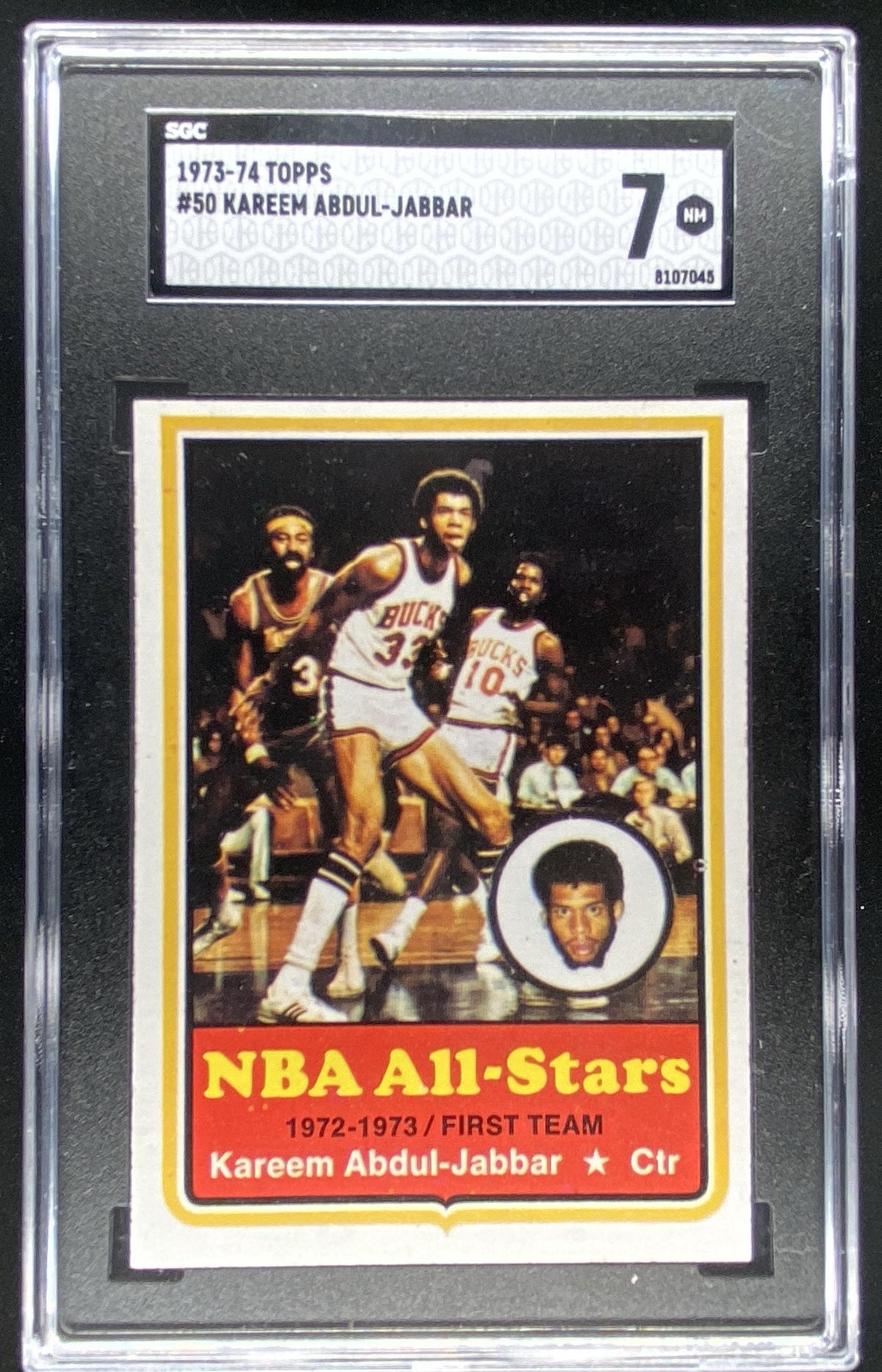 1973 Topps Kareem Abdul-Jabbar #50 graded SGC 7 trading card