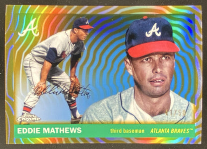 2025 Topps Chrome Platinum Eddie Mathews #323 trading card