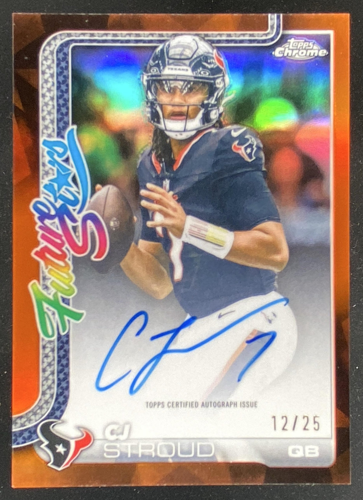 2025 Topps Chrome C.J. Stroud #FSA-CS trading card