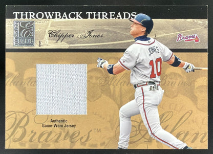 2004 Donruss Elite Throwback Threads Chipper Jones trading card