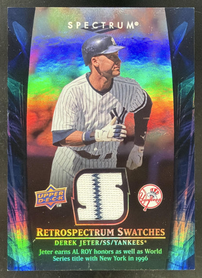 2008 Upper Deck Spectrum Retrospectrum Swatches Derek Jeter trading card