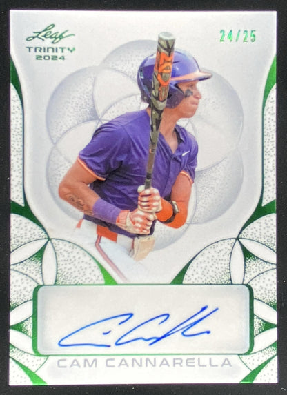 2024 Leaf Trinity Cam Cannarella #BA-CC2 trading card