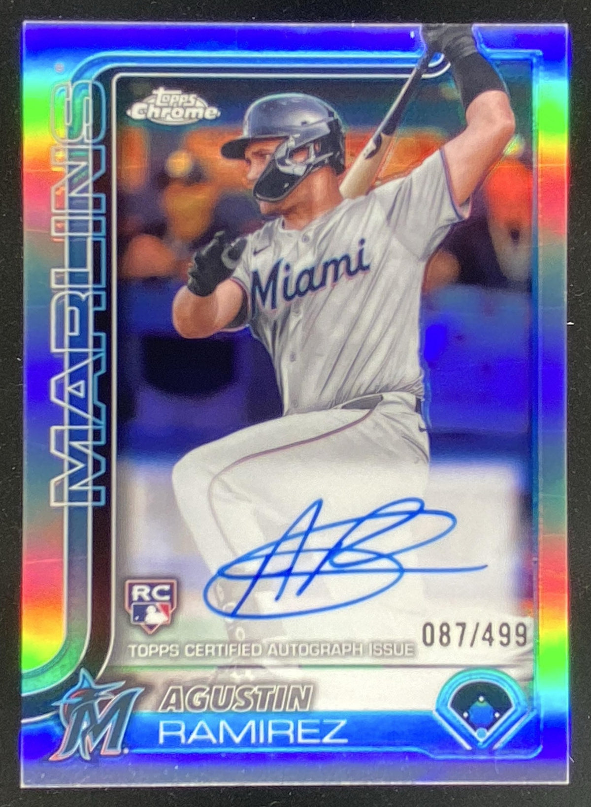 2025 Topps Chrome Update Agustin Ramirez #RA-AR trading card