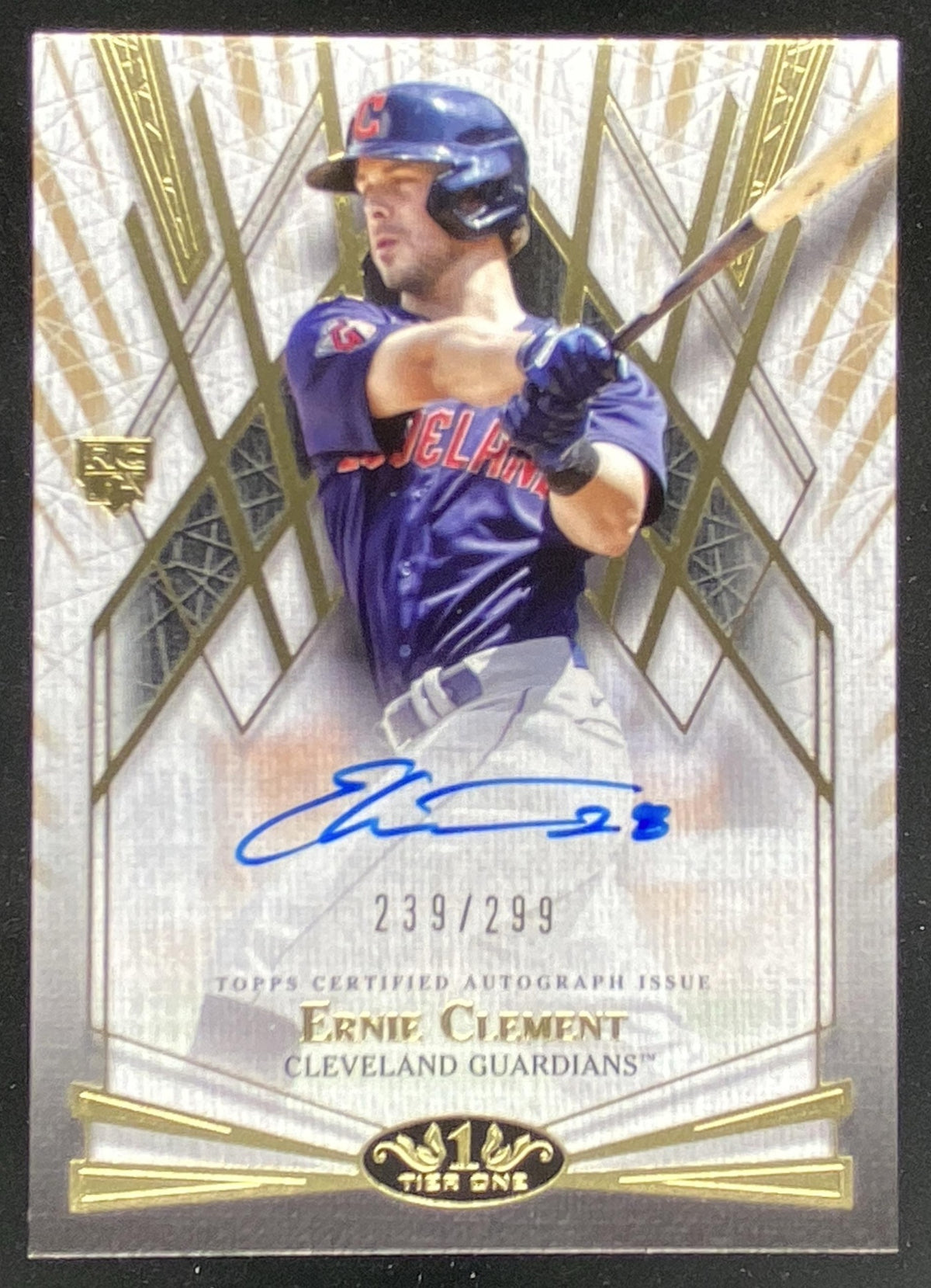 2022 Topps Tier One Ernie Clement #BOA-ECL trading card