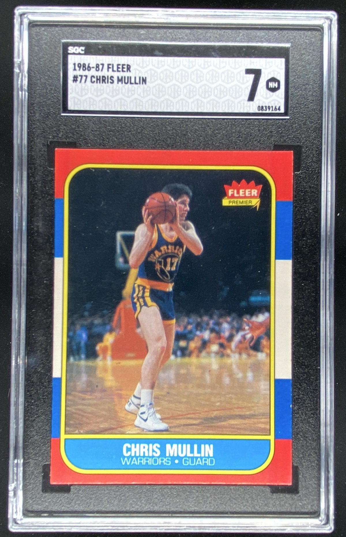 1986 Fleer Chris Mullin #77 trading card