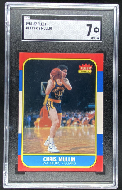 1986 Fleer Chris Mullin #77 trading card