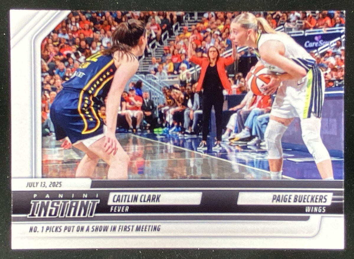 2025 Panini Instant WNBA Caitlin Clark / Paige Bueckers #146 trading card