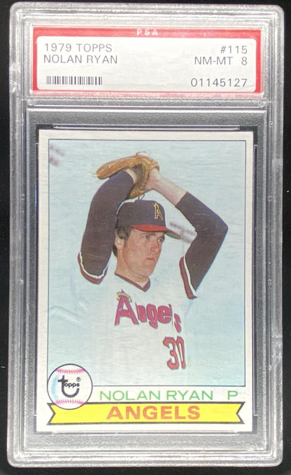 1979 Topps Nolan Ryan graded PSA 8 trading card