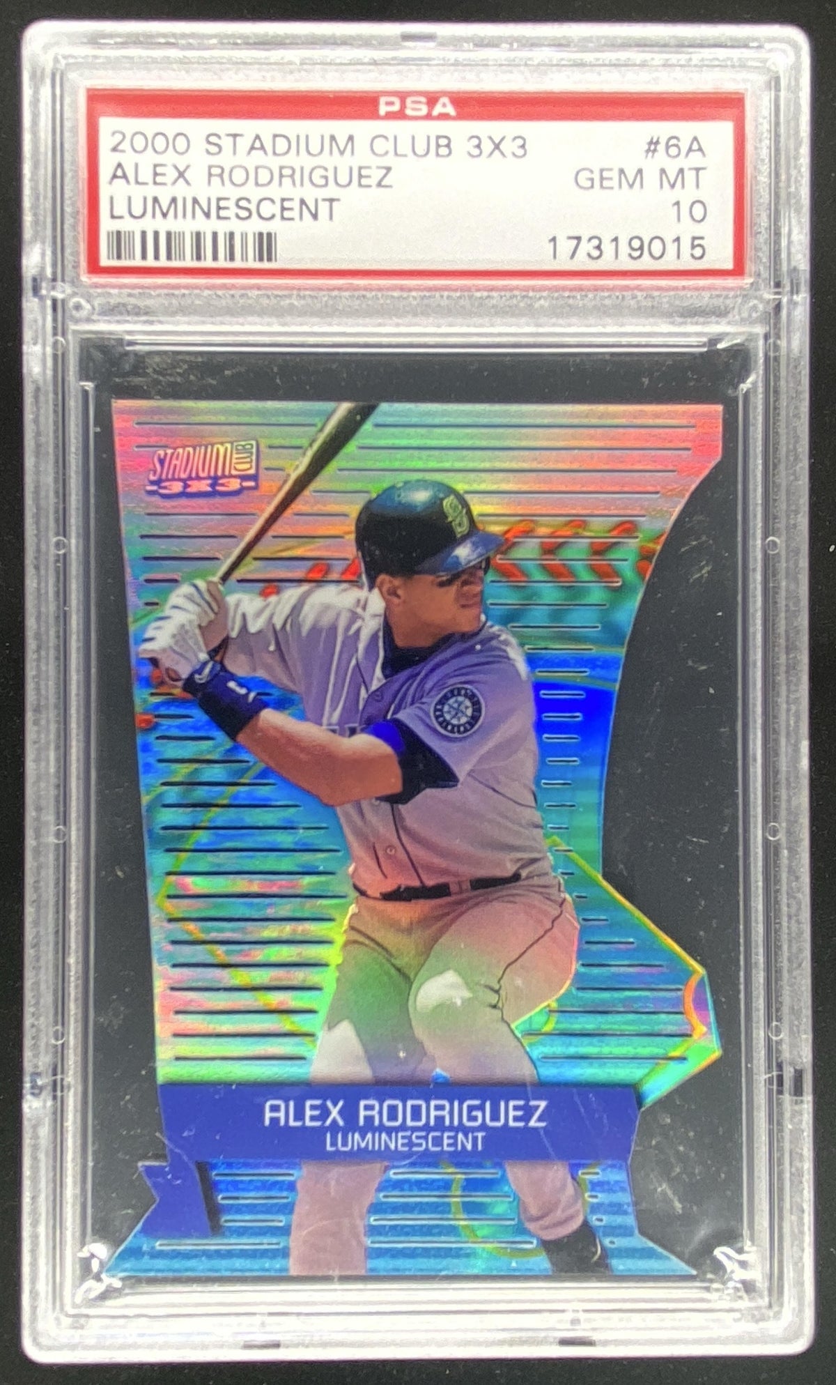 2000 Topps Stadium Club 3x3 Alex Rodriguez #6A graded PSA 10 trading card
