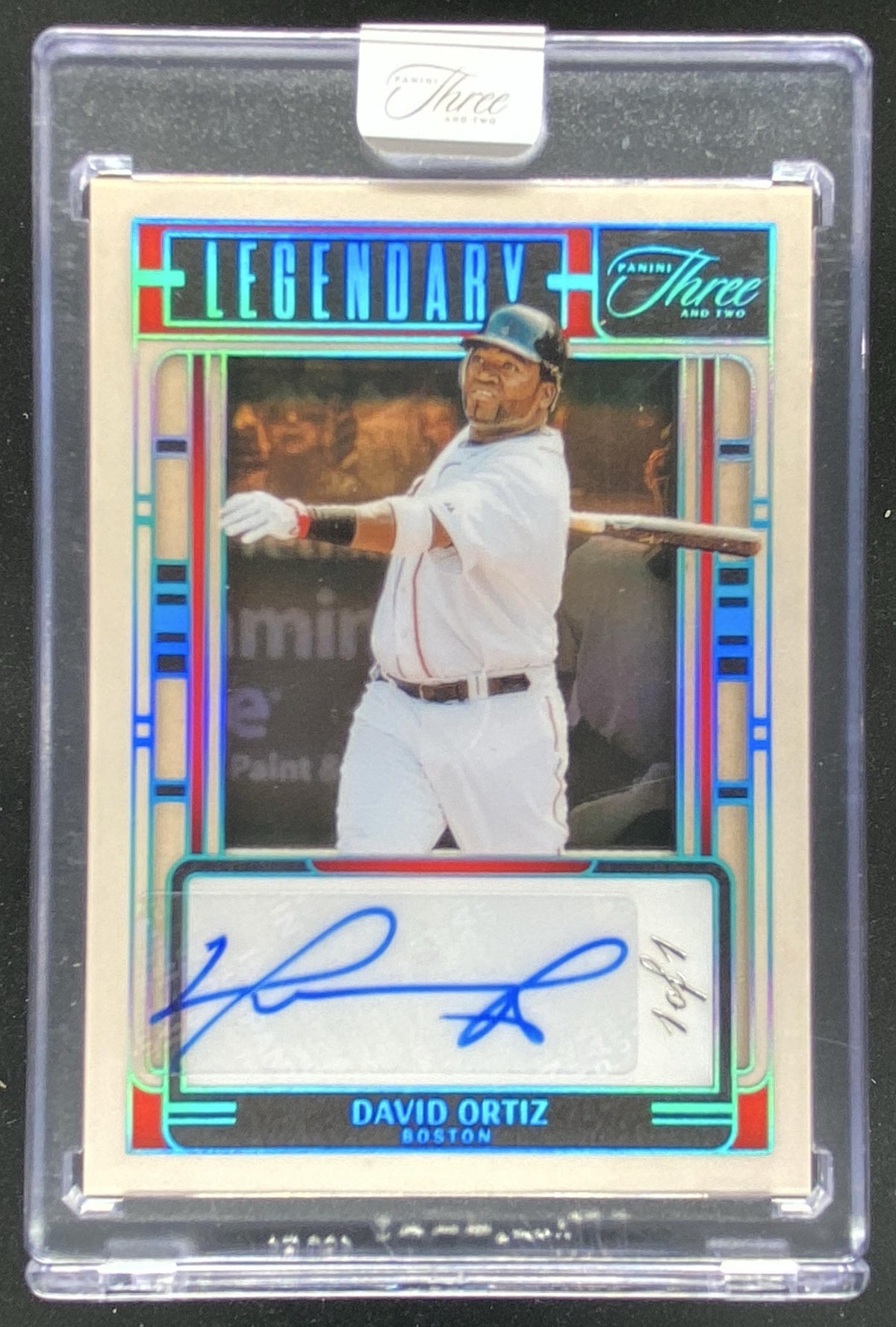 2025 Panini Three and Two David Ortiz trading card