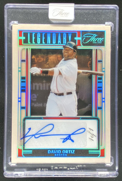 2025 Panini Three and Two David Ortiz trading card