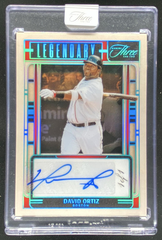 2025 Panini Three and Two David Ortiz trading card