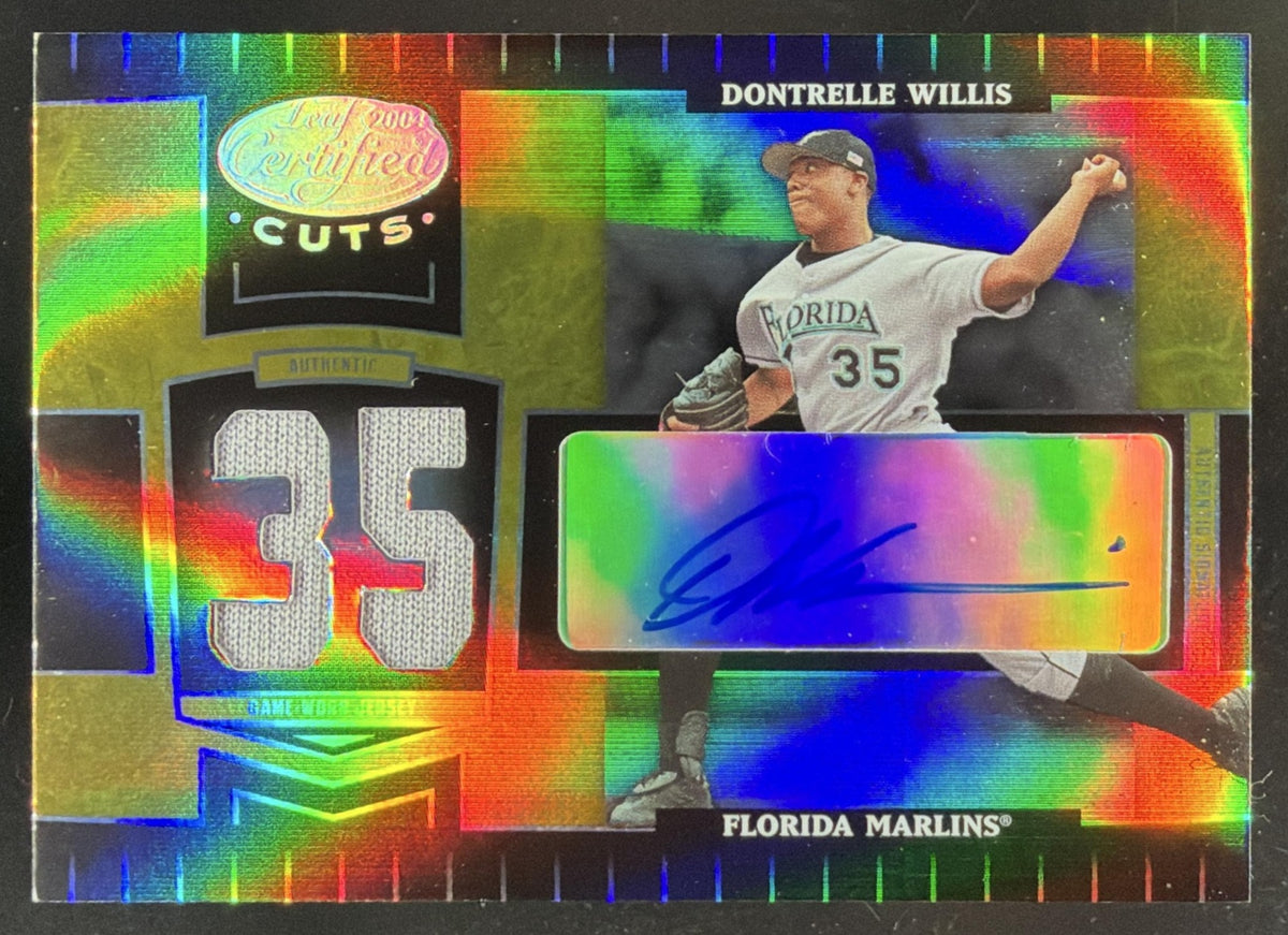 2004 Leaf Certified Cuts Dontrelle Willis Jersey Number Auto /35
