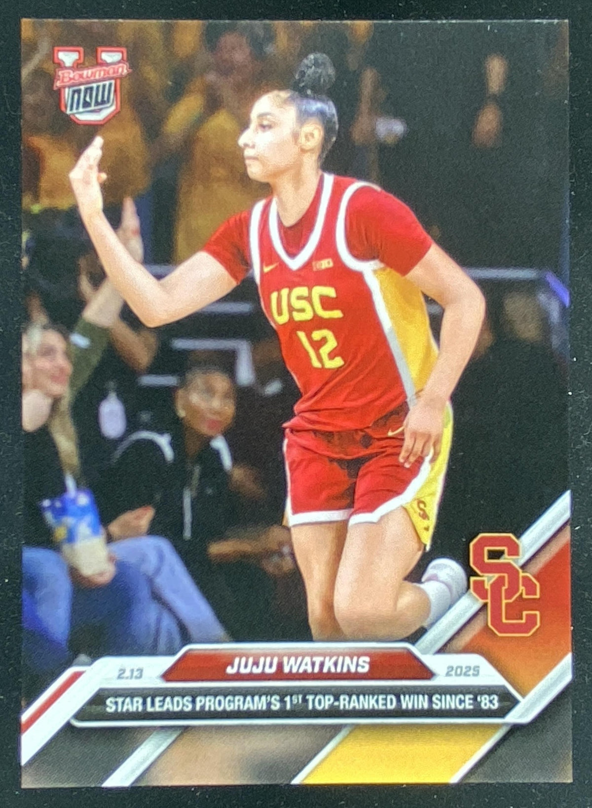 2024 Bowman University Now JuJu Watkins trading card