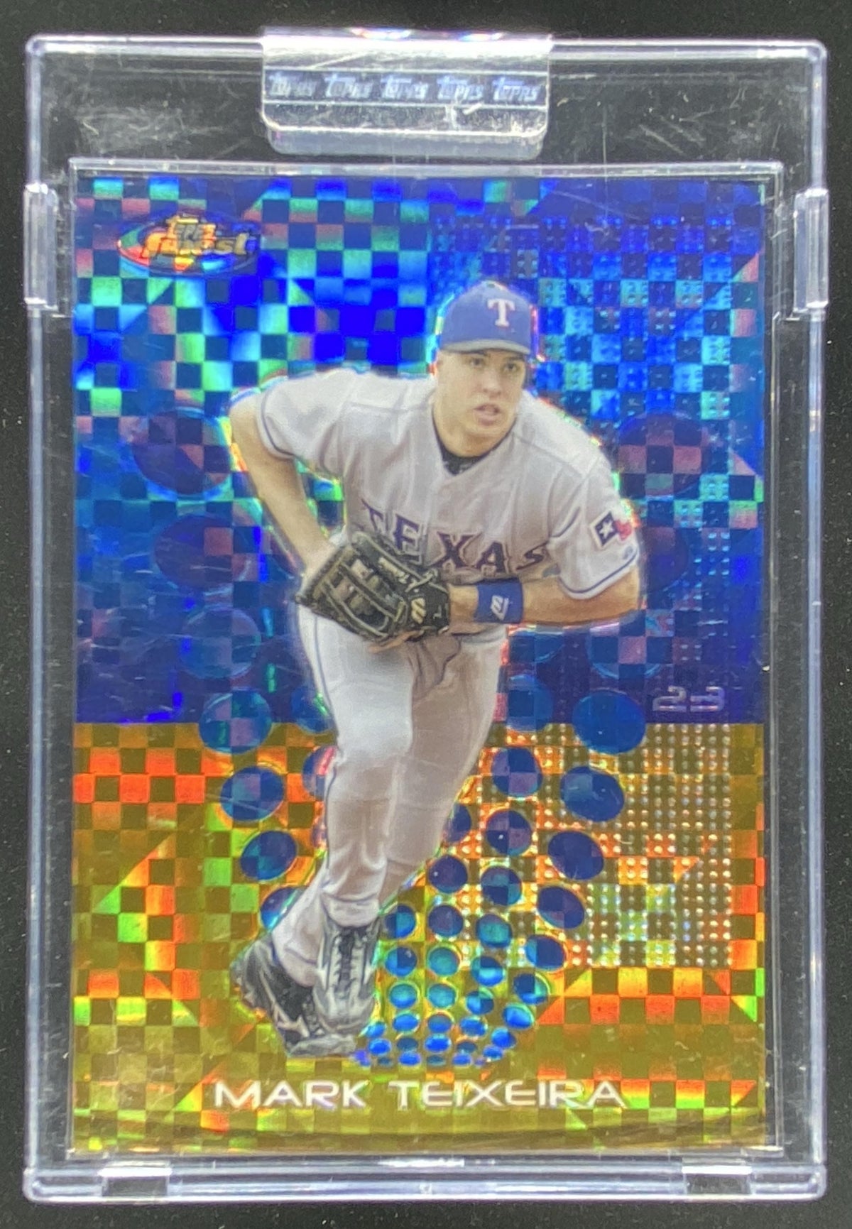 2004 Topps Finest Mark Teixeira trading card