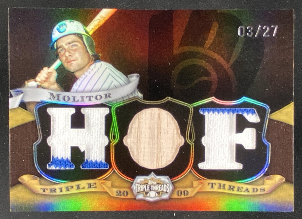 2009 Topps Triple Threads Paul Molitor #TTR-58 trading card