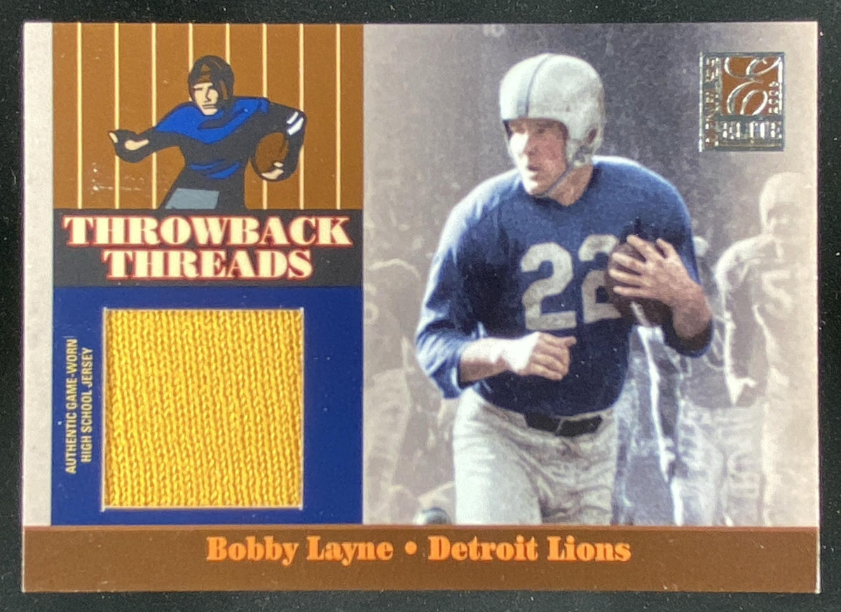 2006 Donruss Elite Bobby Layne / Barry Sanders #TT-33 trading card