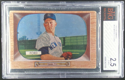 1955 Bowman Whitey Ford #59 graded BVG 2.5 trading card