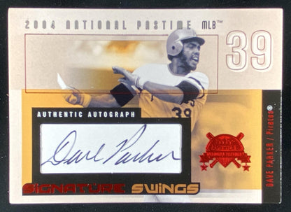 2004 Fleer National Pastime Dave Parker #SSA-DP trading card