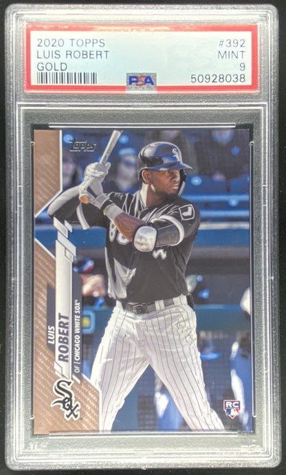 2020 Topps Luis Robert #392 graded PSA 9 trading card