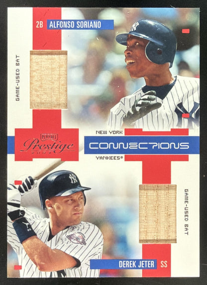 2004 Prestige Connections Derek Jeter / Alfonso Soriano trading card