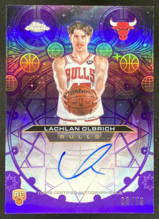 2025 Topps Chrome Update Lachlan Olbrich trading card