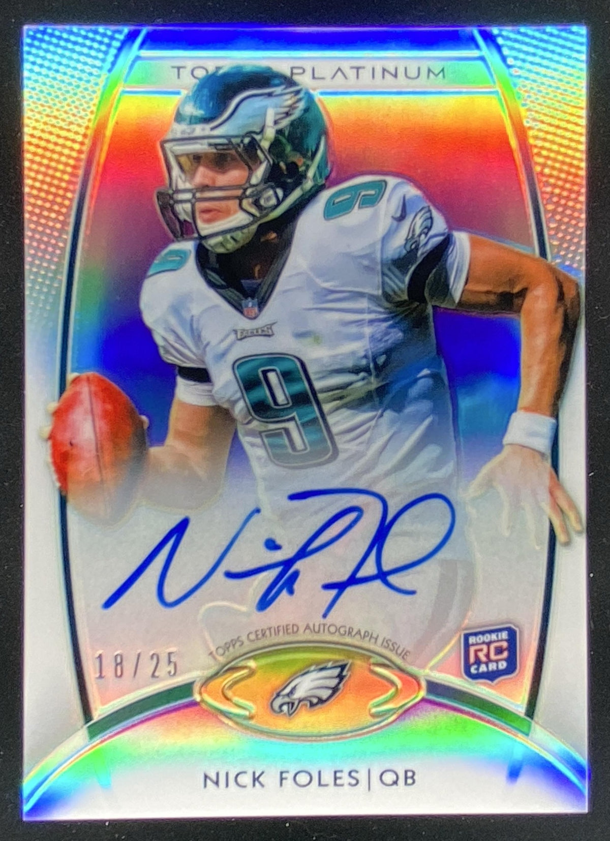 2012 Topps Platinum Nick Foles #103 trading card