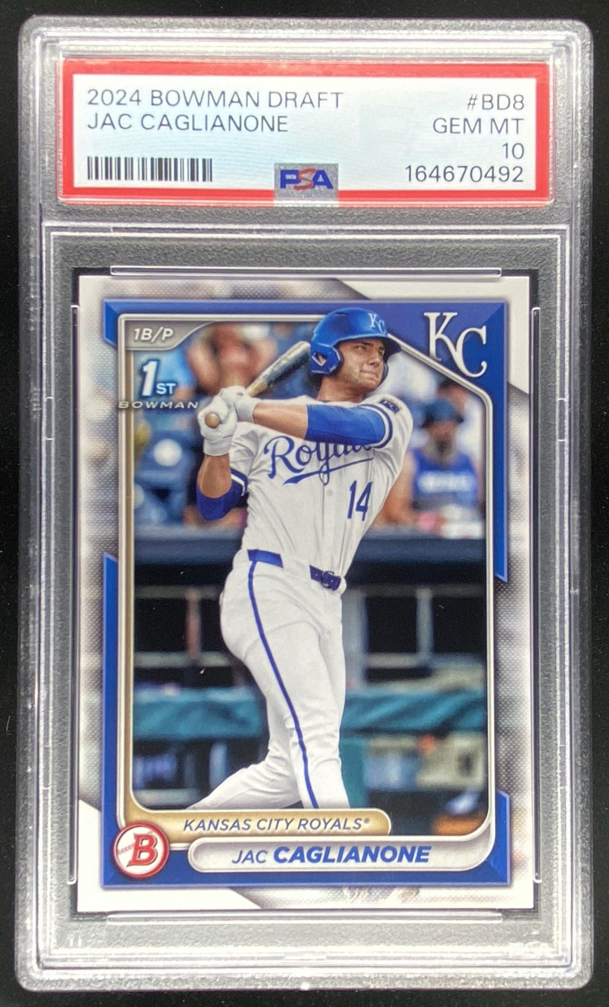 2024 Bowman Draft Jac Caglianone #BD8 graded PSA 10 trading card
