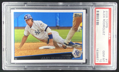 2009 Topps Alex Rodriguez #1 graded PSA 10 trading card