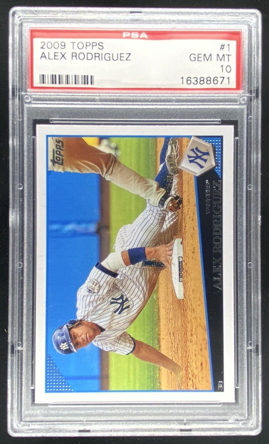 2009 Topps Alex Rodriguez #1 graded PSA 10 trading card