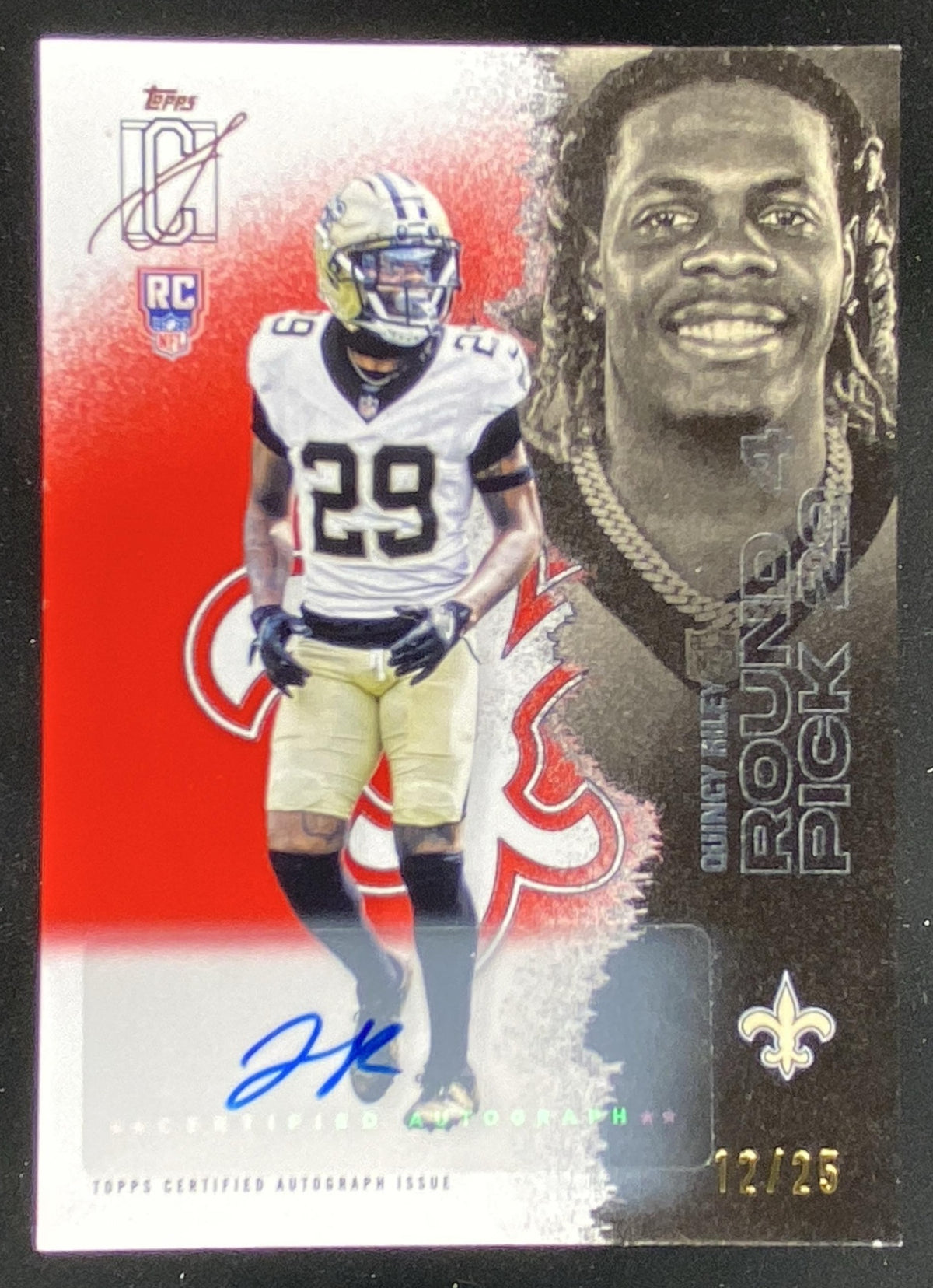 2025 Topps Signature Class Quincy Riley #161 trading card