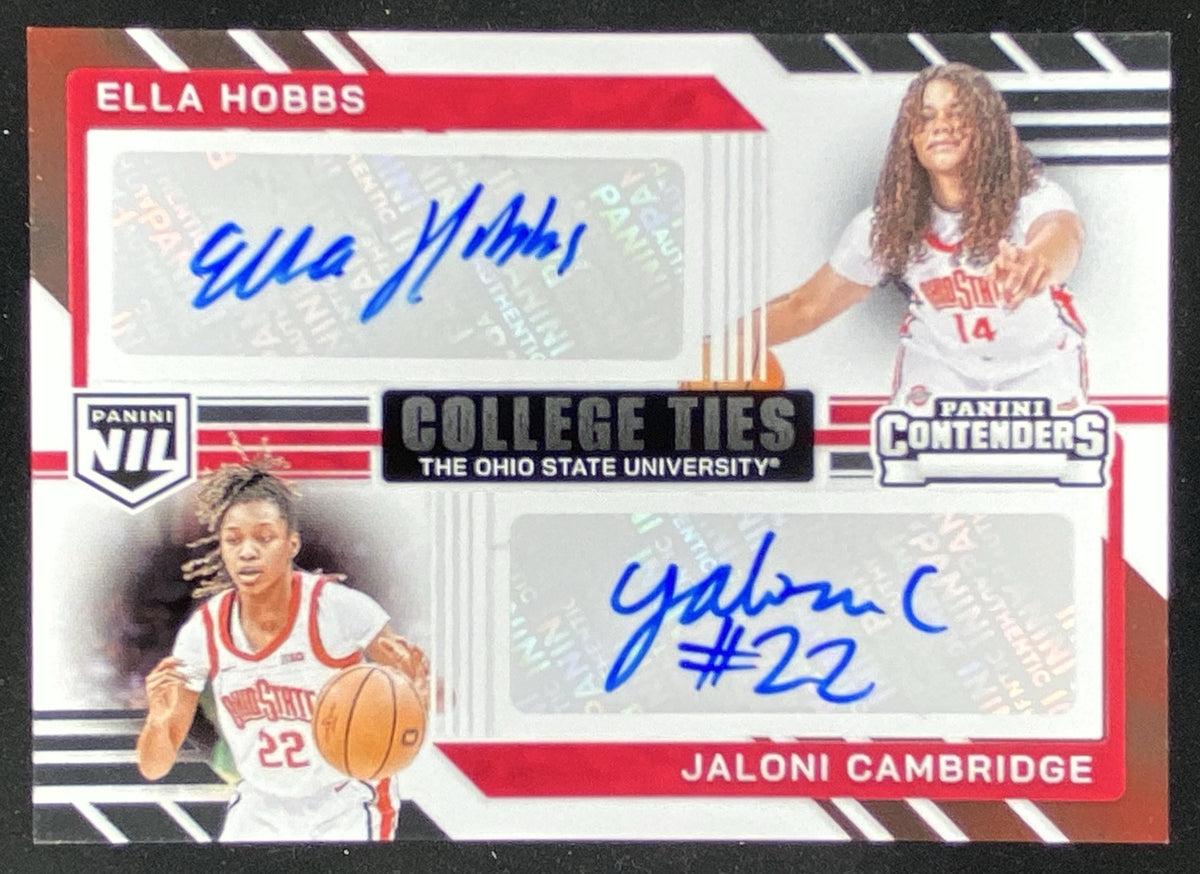 2025 Panini Ohio State Jaloni Cambridge / Ella Hobbs trading card