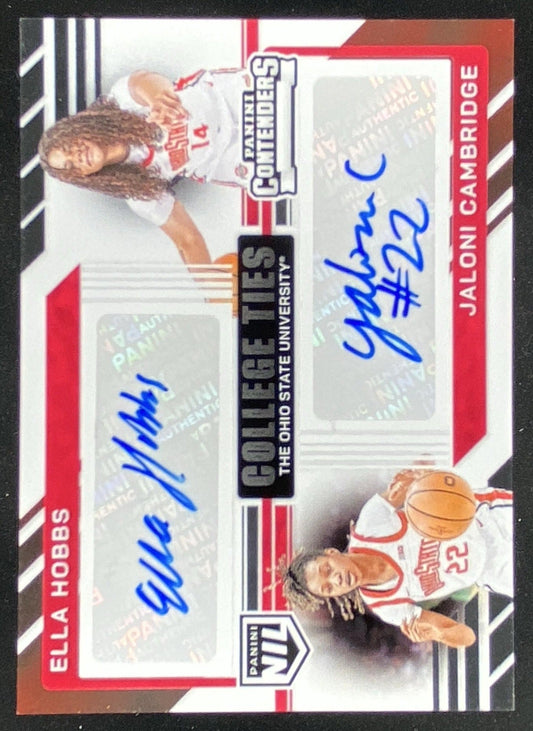 2025 Panini Ohio State Jaloni Cambridge / Ella Hobbs trading card