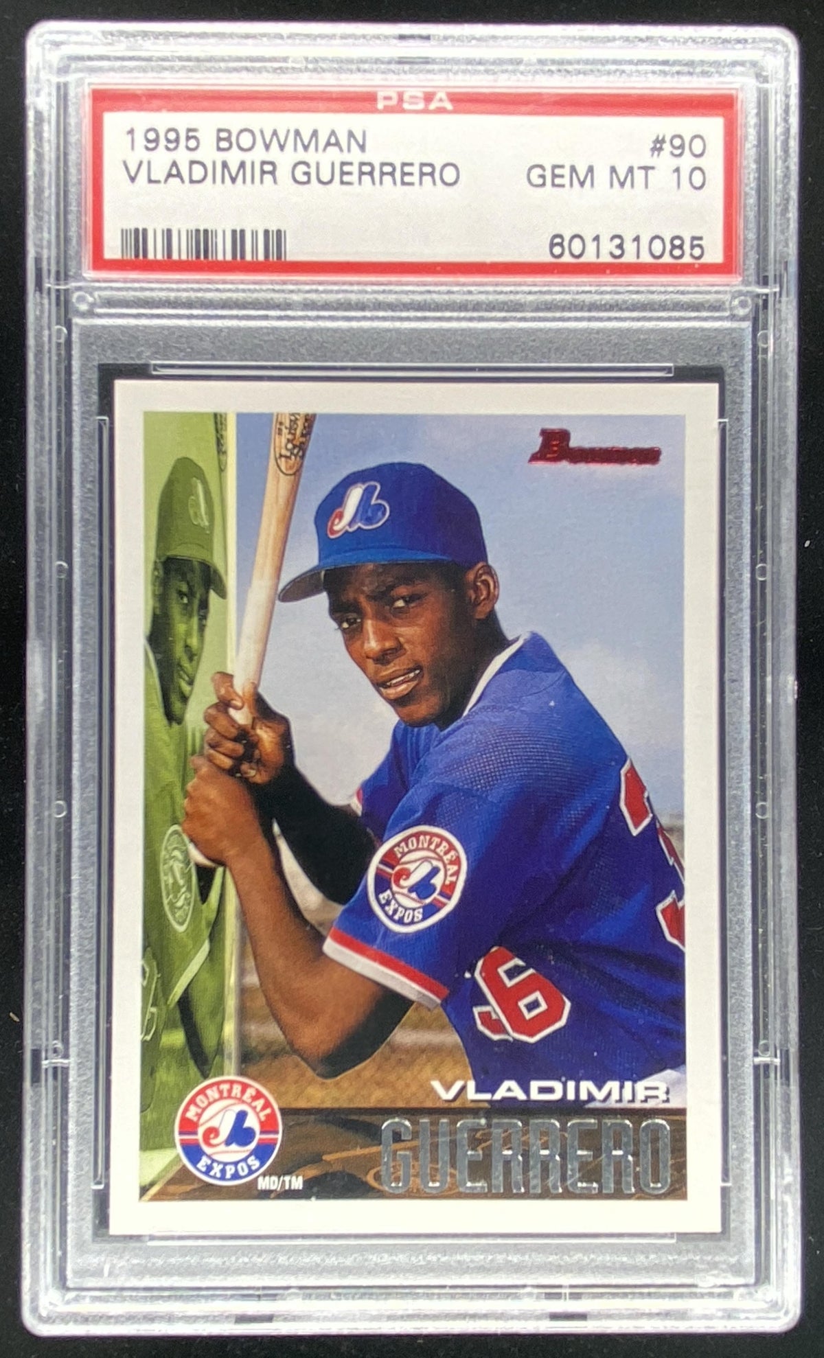 1995 Bowman Vladimir Guerrero #90 graded PSA 10 trading card