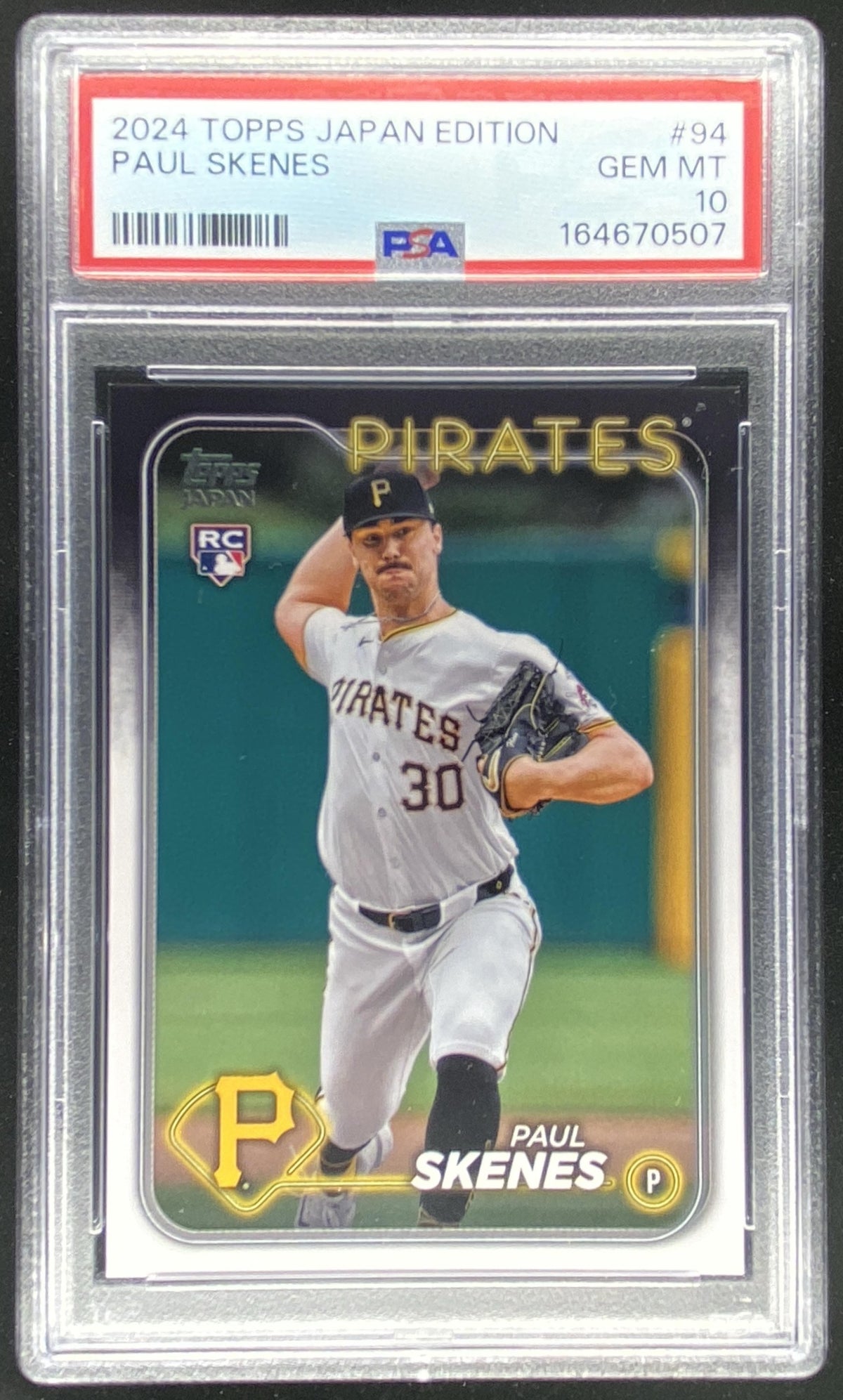 2024 Topps Japan Edition Paul Skenes #94 graded PSA 10 trading card