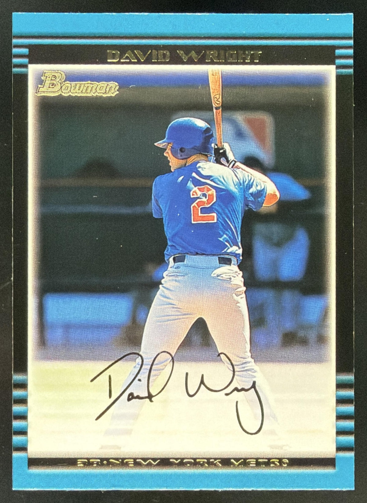 2002 Bowman David Wright trading card