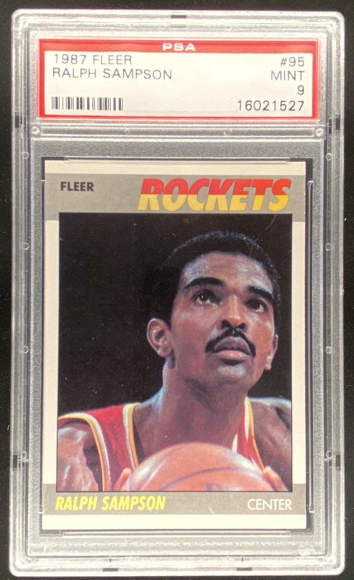 1987 Fleer Ralph Sampson #95 graded PSA 9 trading card