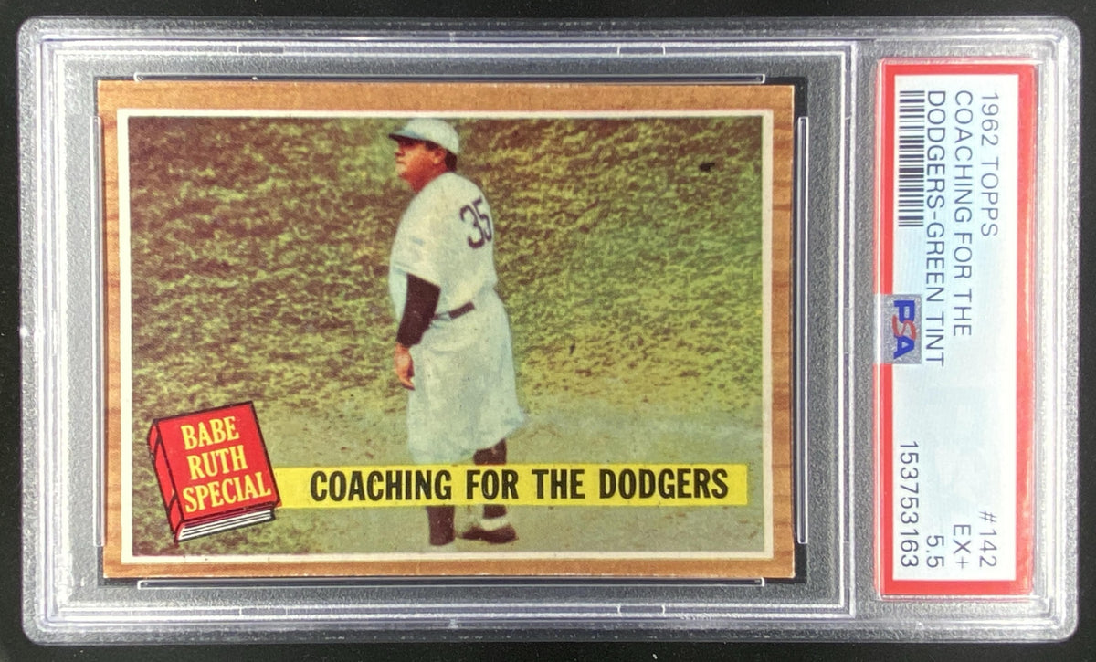 1962 Topps Babe Ruth #142 graded PSA 5.5 trading card