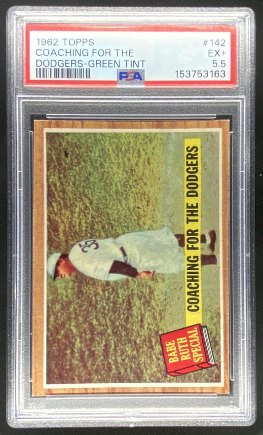 1962 Topps Babe Ruth #142 graded PSA 5.5 trading card
