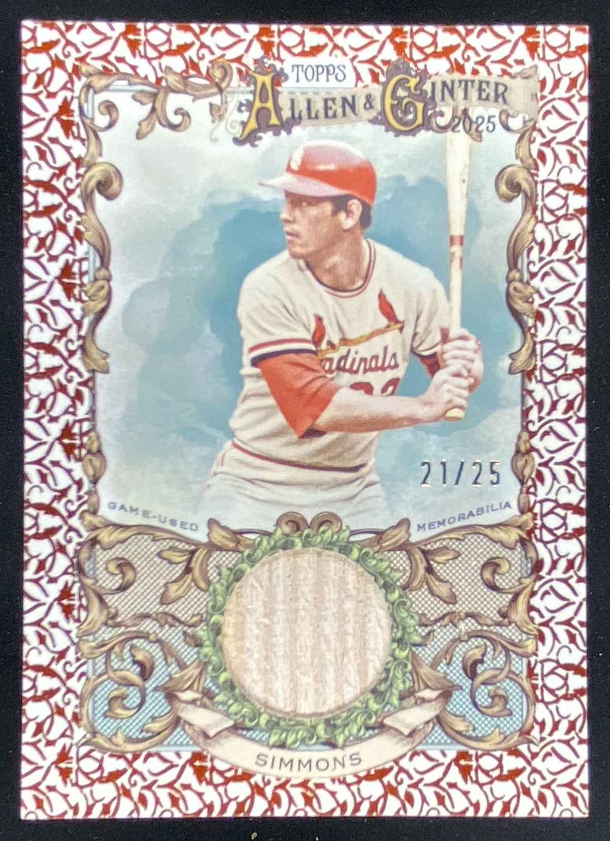 2025 Topps Allen & Ginter Ted Simmons #AGR-TS trading card