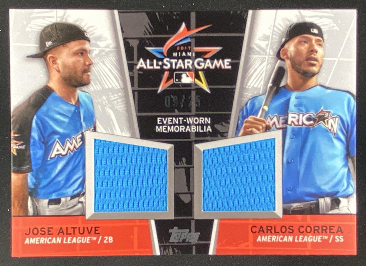 2017 Topps Update Jose Altuve / Carlos Correa #ASD-AC trading card