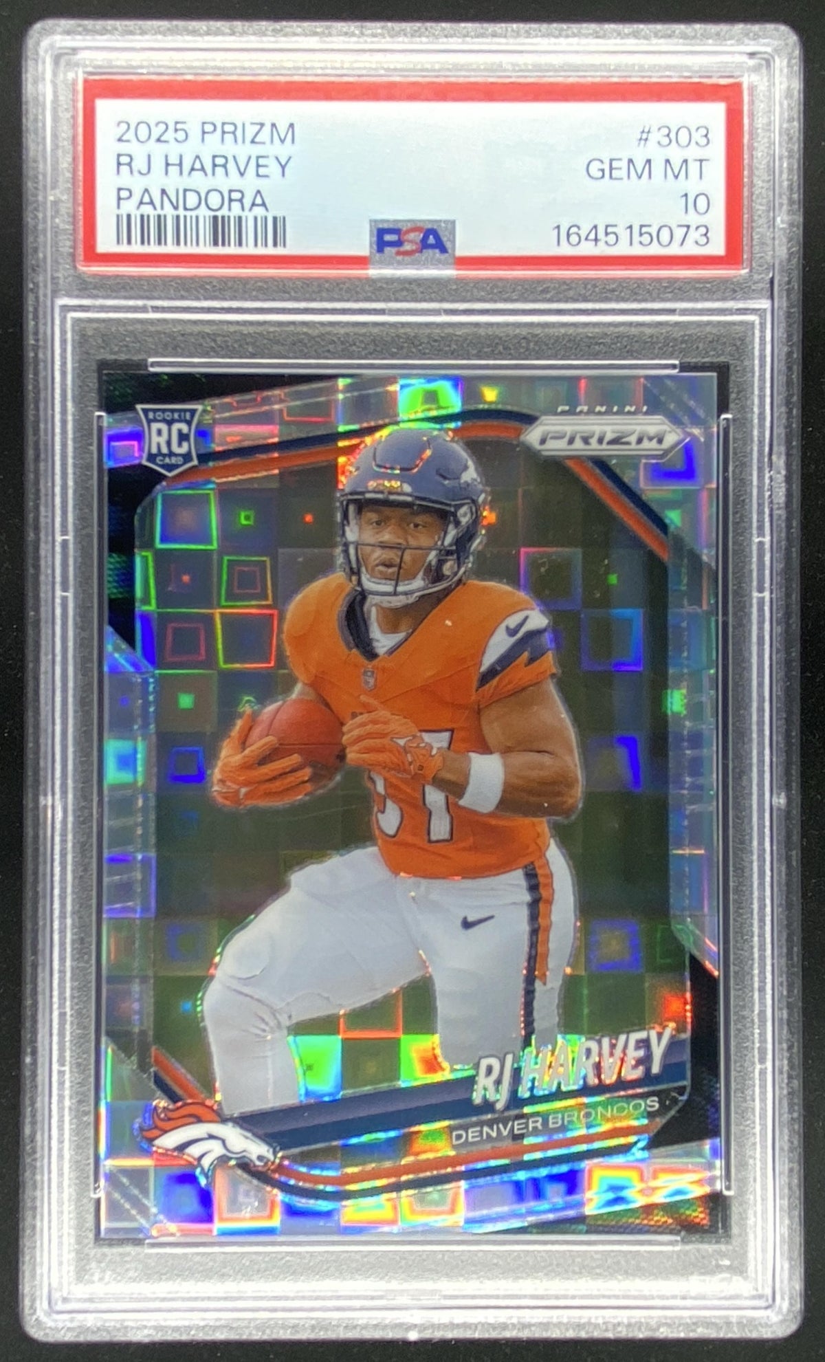 2025 Panini Prizm RJ Harvey #303 graded PSA 10 trading card