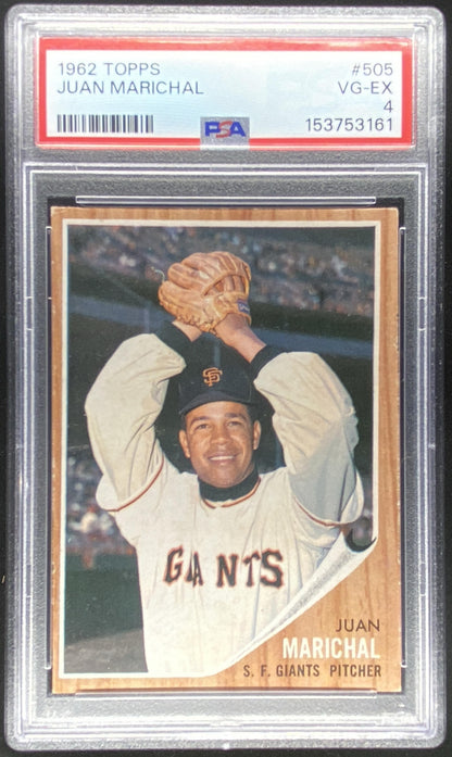 1962 Topps Juan Marichal #505 graded PSA 4 trading card