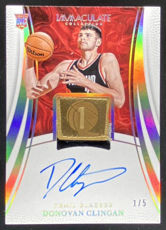2024 Panini Immaculate Donovan Clingan trading card