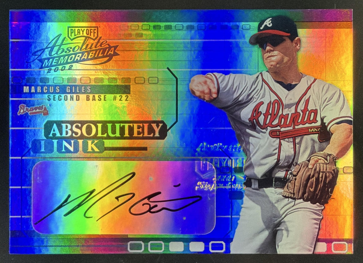 2002 Playoff Absolute Memorabilia Absolutely Ink Marcus Giles trading card