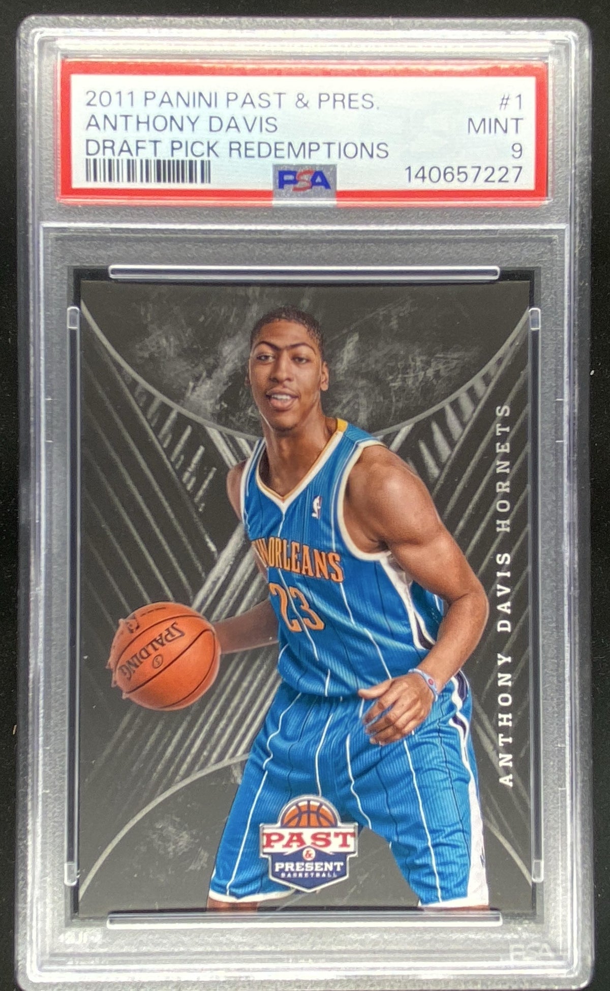 2011 Panini Past & Present Anthony Davis #1 graded PSA 9 trading card