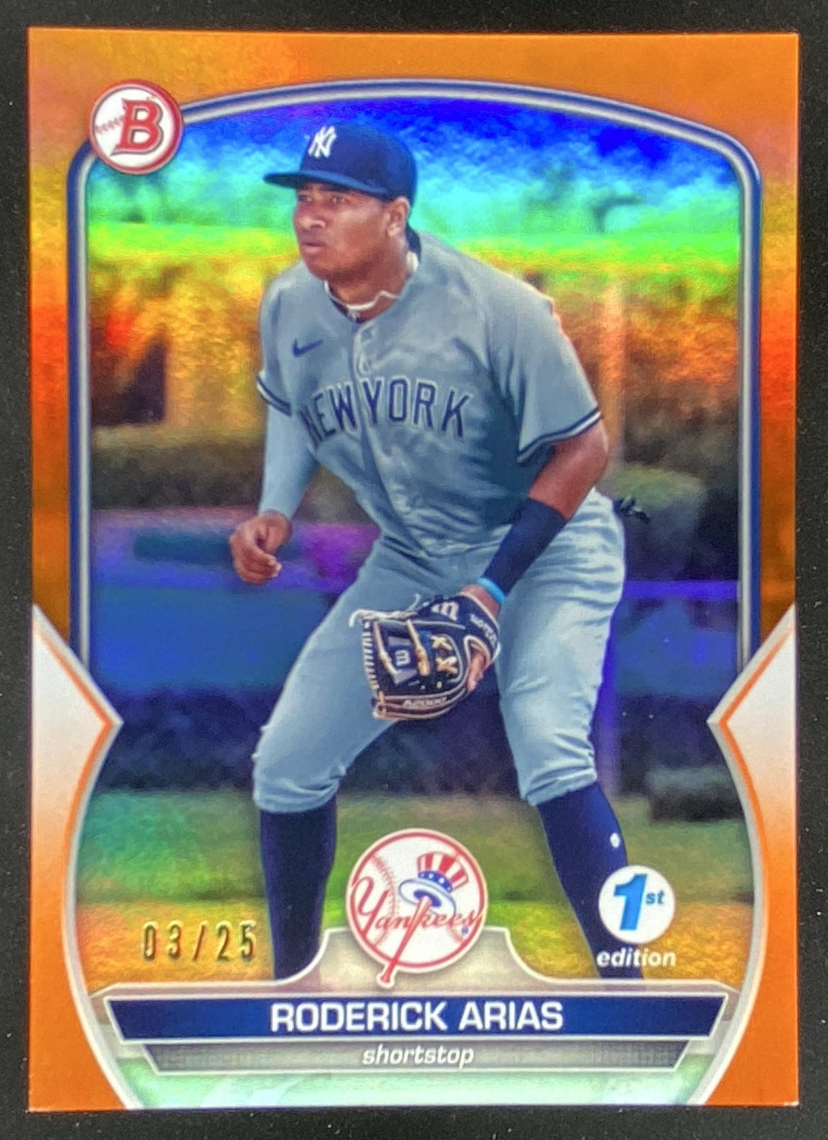 2023 Bowman 1st Edition Roderick Arias #BPPF-135 trading card